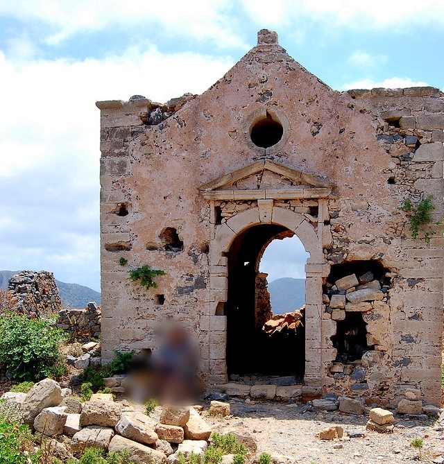 old church in gramvousa